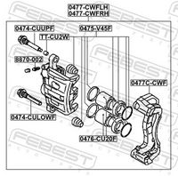 FEBEST 0477-CWFLH - Pinza de freno