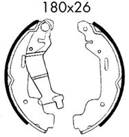 BSF 01650 - Juego de zapatas de frenos