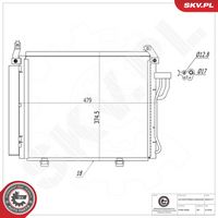 ESEN SKV 86SKV177 - Condensador, aire acondicionado