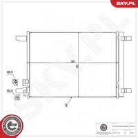 ESEN SKV 86SKV227 - Condensador, aire acondicionado