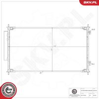 ESEN SKV 86SKV523 - Condensador, aire acondicionado