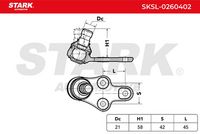 Stark SKSL-0260402 - Rótula de suspensión/carga