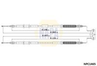 NAPA NPC1465 - Cable de accionamiento, freno de estacionamiento