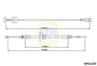 NAPA NPC1107 - Cable de accionamiento, freno de estacionamiento
