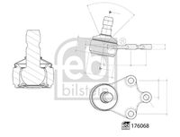 COMLINE CBJ7128 - Rótula de suspensión/carga