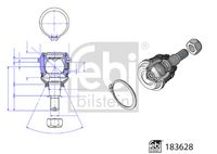 DELPHI TC1078 - Rótula de suspensión/carga