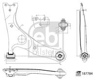 BLUE PRINT ADBP860200 - Barra oscilante, suspensión de ruedas