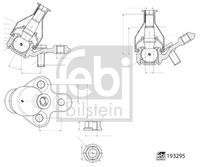 DELPHI TC1413 - Rótula de suspensión/carga