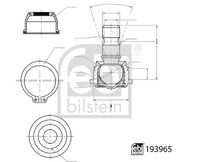 COMLINE CBJ7073 - Rótula de suspensión/carga