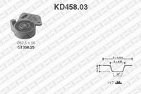 SNR KD45803 - Juego de correas dentadas