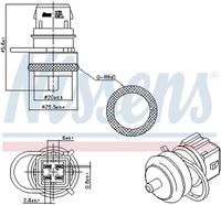 Metalcaucho 47345 - Sensor, temperatura del refrigerante