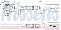 NISSENS 207016 - Sensor, temperatura del refrigerante