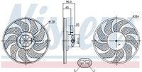 NISSENS 85704 - Ventilador, refrigeración del motor