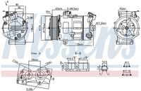 LUCAS ACP733 - Compresor, aire acondicionado