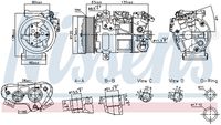 BOSCH 1986AD1442 - Compresor, aire acondicionado
