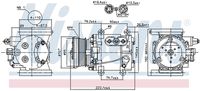 NISSENS 89241 - Compresor, aire acondicionado