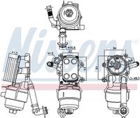 NISSENS 91340 - Radiador de aceite, aceite motor