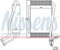 NISSENS 92144 - Evaporador, aire acondicionado