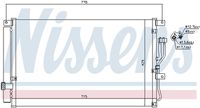 NISSENS 940211 - Condensador, aire acondicionado