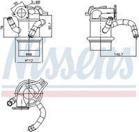 CASCO CRG73028GS - Elemento enfriador, reciclaje gases escape - Genuine