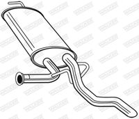 WALKER 23690 - Silenciador posterior