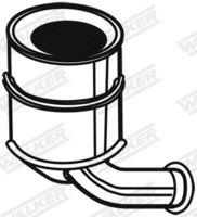 WALKER 73072 - Filtro hollín/partículas, sistema escape