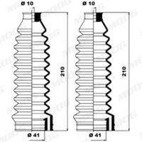 MOOG K150094 - Juego de fuelles, dirección