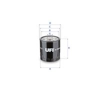 UFI 2372100 - Filtro de aceite