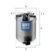 UFI 24.025.01 - Filtro combustible