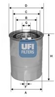 UFI 2433900 - Filtro combustible
