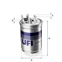 UFI 2440000 - Filtro combustible