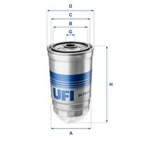 UFI 2435101 - Filtro combustible