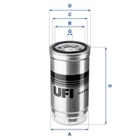 UFI 2441700 - Filtro combustible