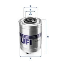 UFI 2440100 - Filtro combustible