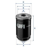 UFI 2452500 - Filtro combustible
