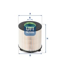 UFI 2605800 - Filtro combustible