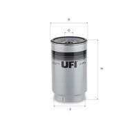 UFI 2447600 - Filtro combustible