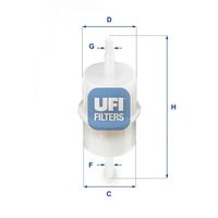 UFI 3100100 - Filtro combustible