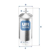 UFI 31.501.00 - Filtro combustible