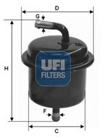 UFI 3154300 - Filtro combustible