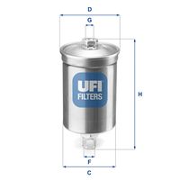 UFI 31.507.00 - Filtro combustible