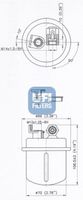 UFI 3161800 - Filtro combustible