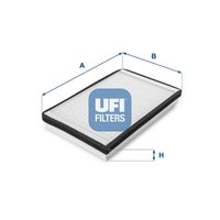 UFI 53.033.00 - Filtro, aire habitáculo