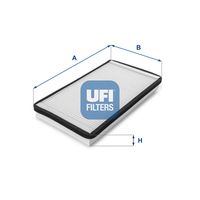 UFI 53.028.00 - Filtro, aire habitáculo