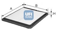 UFI 53.020.00 - Filtro, aire habitáculo