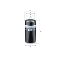 UFI 8601000 - Filtro, sistema hidráulico operador