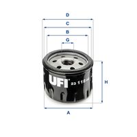 UFI 2311800 - Filtro de aceite