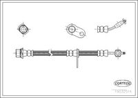 CORTECO 19032514 - Tubo flexible de frenos