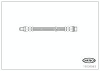 CORTECO 19036983 - Tubo flexible de frenos