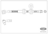 BREMBO T10017 - Tubo flexible de frenos - ESSENTIAL LINE